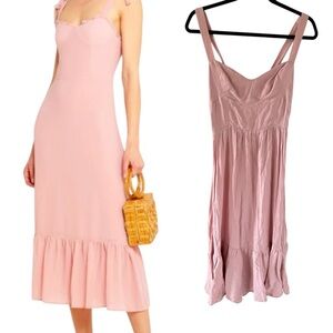 Reformation Blush Pink Midi Dress